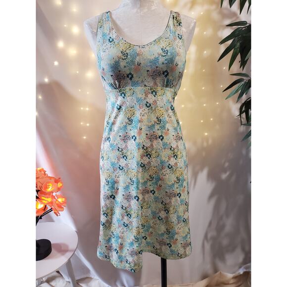 Patagonia Dresses & Skirts - Patagonia Magnolia Spring Atoll Blue Floral Performance Dress Women's Size XS